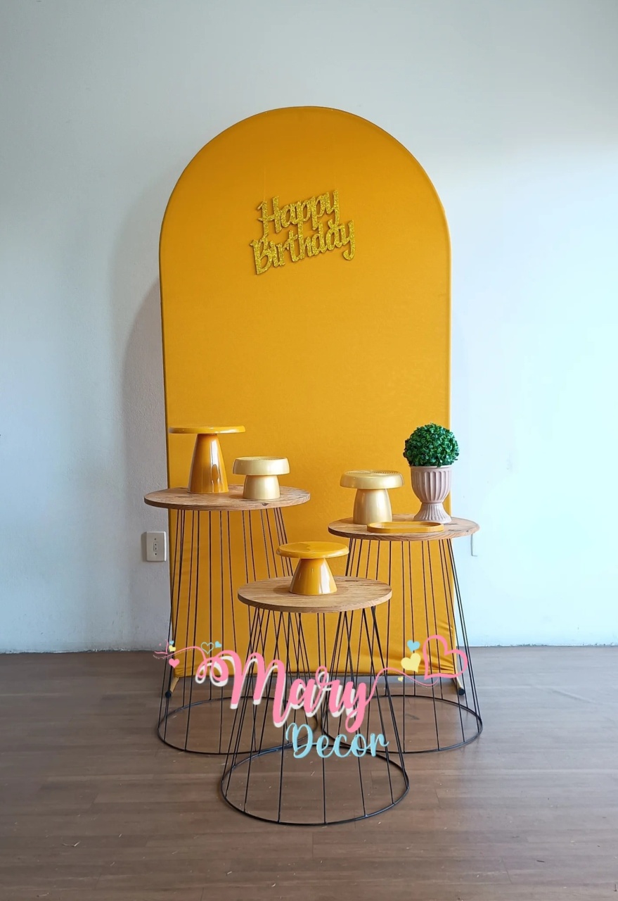 Kit Meu Dia Mostarda  - Mary Decor Festas & Locações
