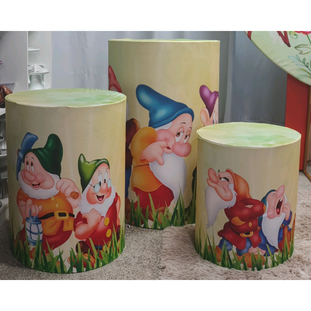 Trio de Capa de Cilindro - Mary Decor Festas & Locações