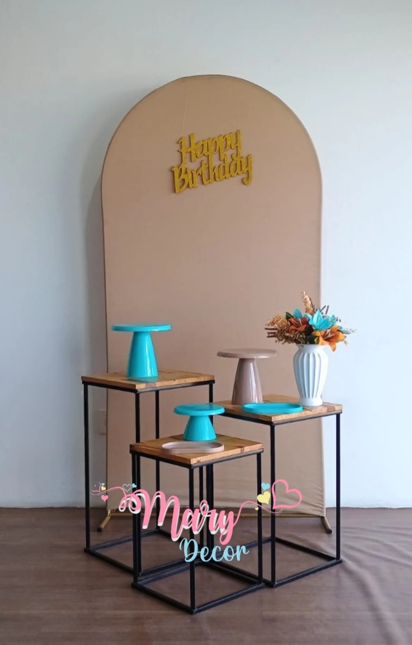 Kit Meu Dia Areia Com Azul  - Mary Decor Festas & Locações