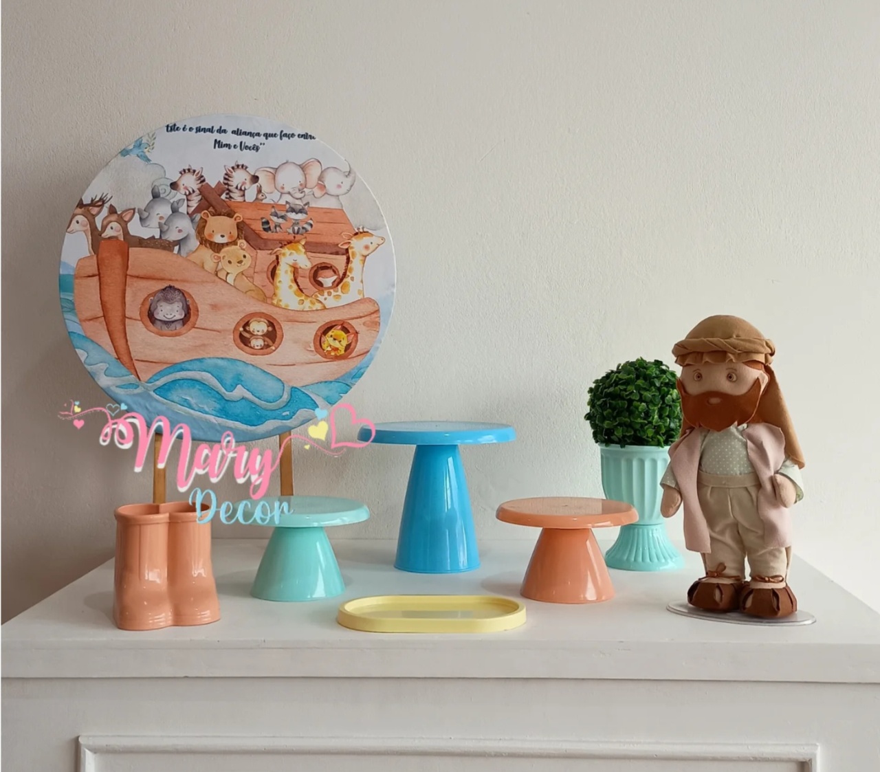 Mini Kit Arca de Noe - Mary Decor Festas & Locações