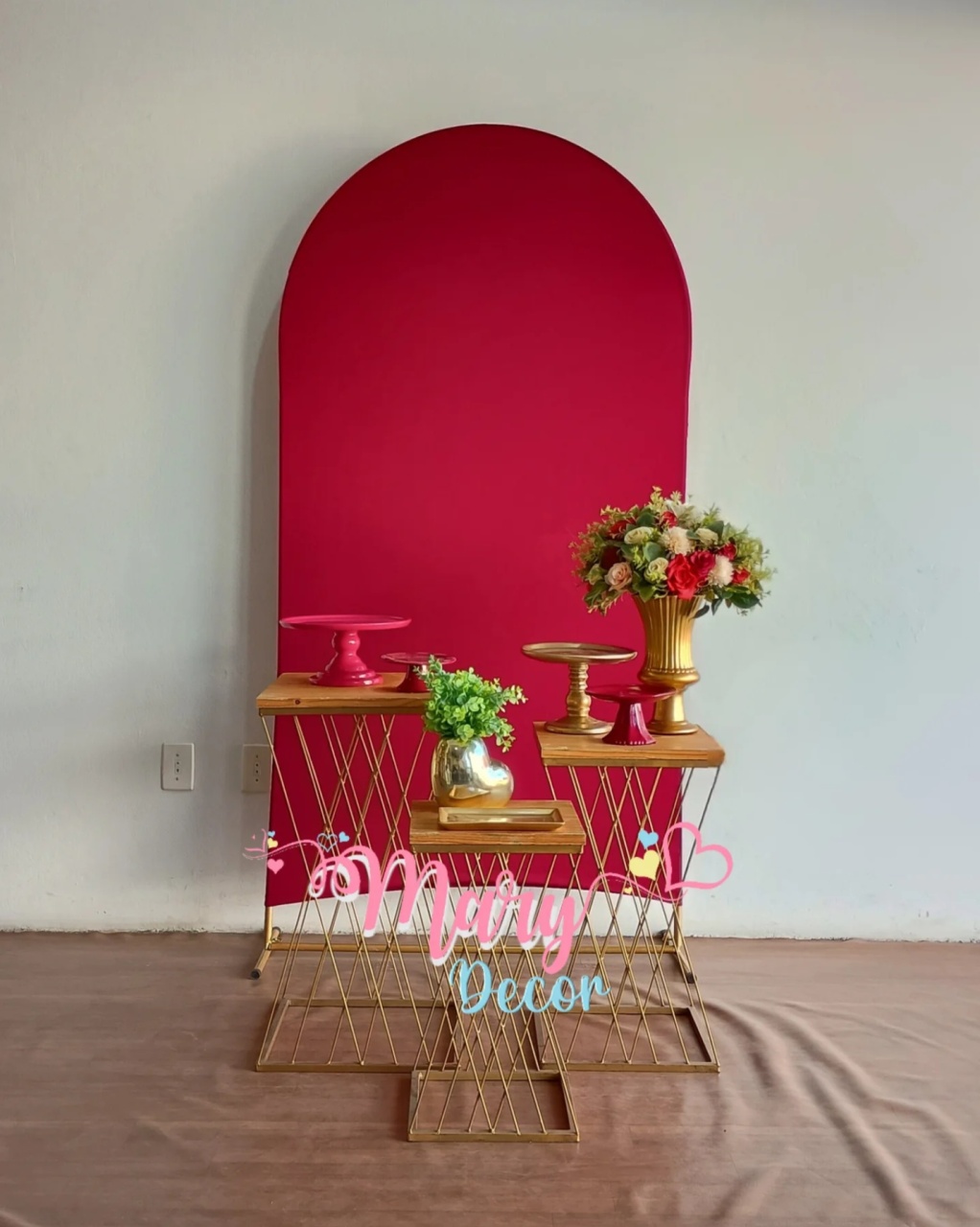 Vinho /Bordo Kit Celebre 01 - Mary Decor Festas & Locações