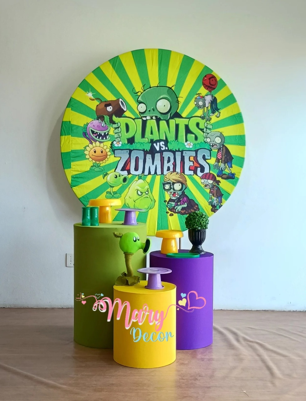  Zombiesxplants  Kit Basico  - Mary Decor Festas & Locações