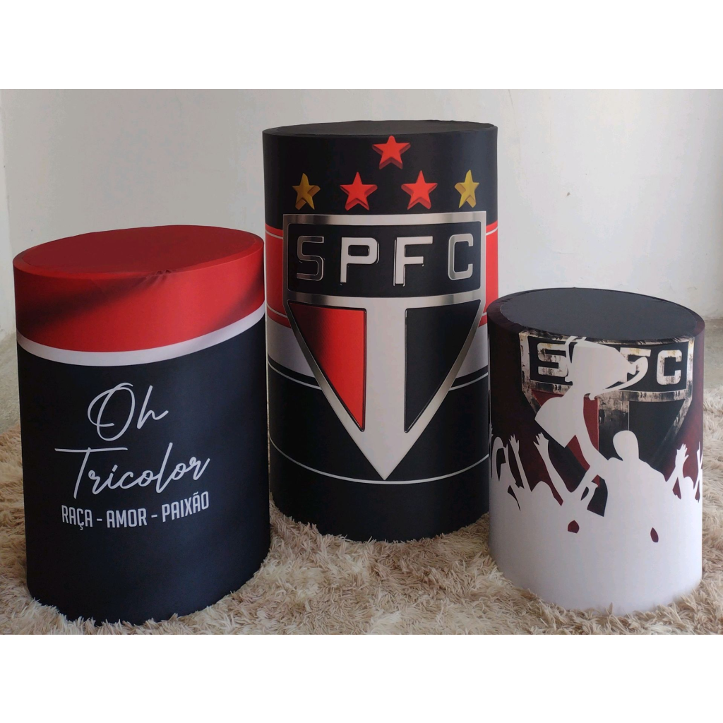 Trio de Capas Cilindro São Paulo - Mary Decor Festas & Locações