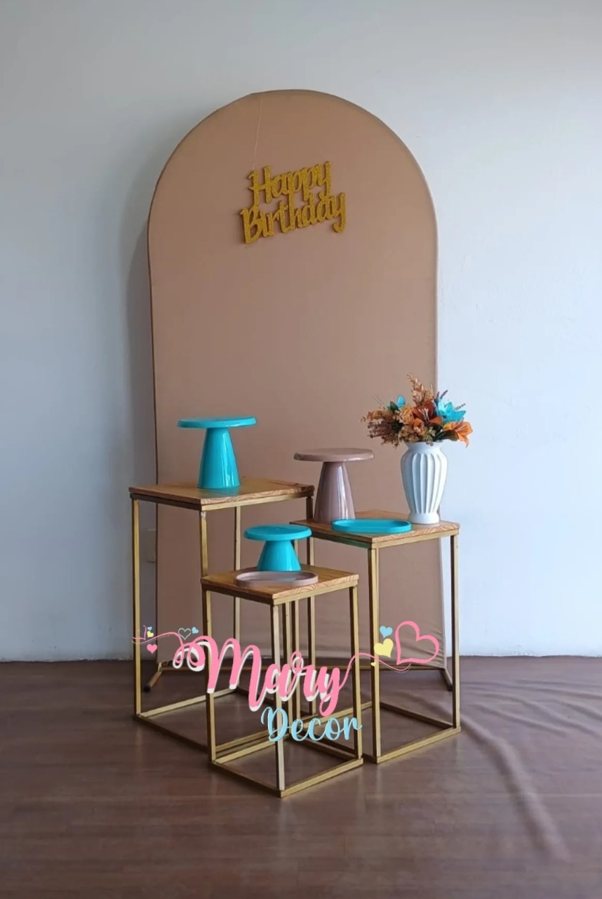 Kit Meu Dia Areia Com Azul  - Mary Decor Festas & Locações