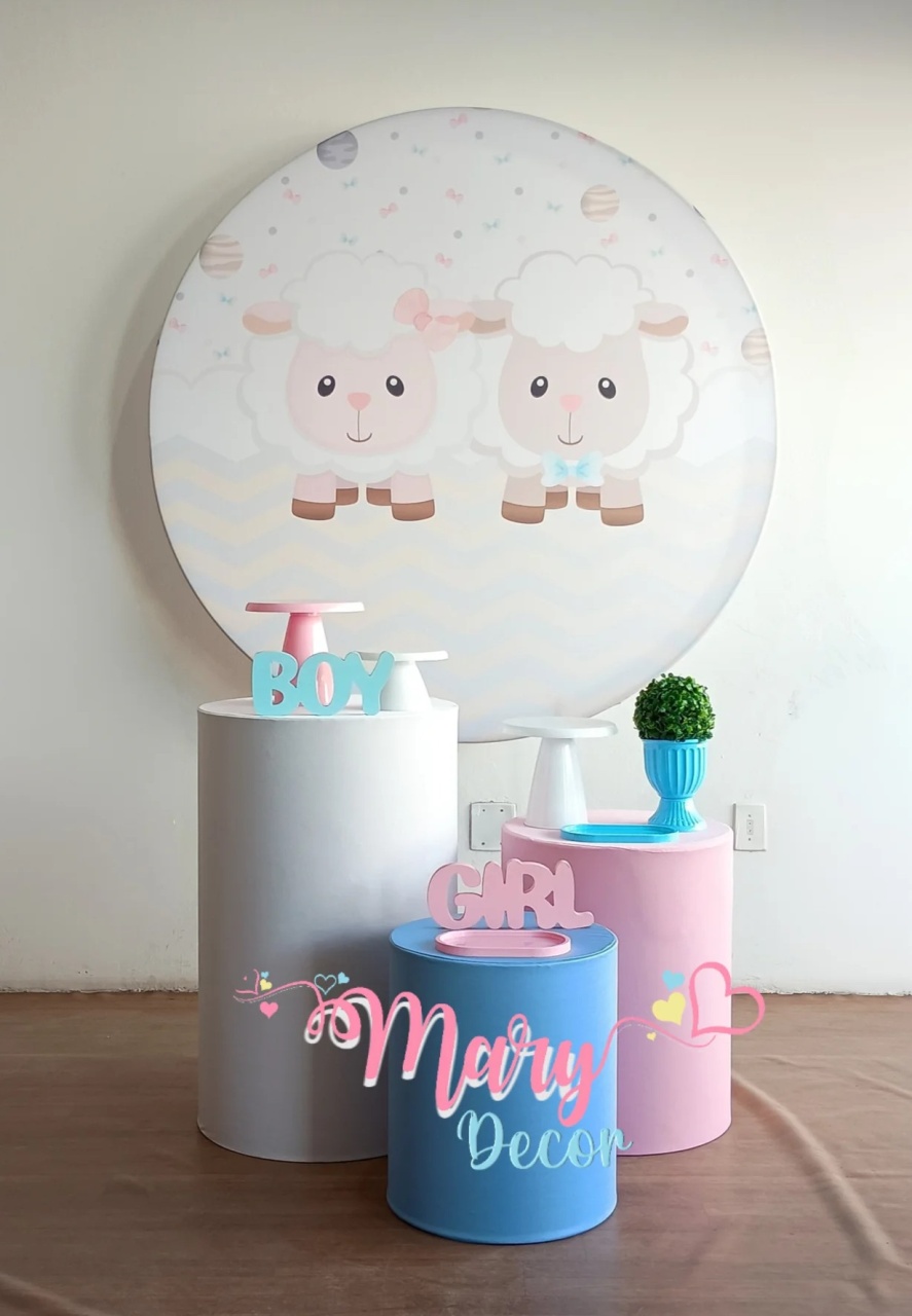 Kit Ovelhinha P&M Basico - Mary Decor Festas & Locações