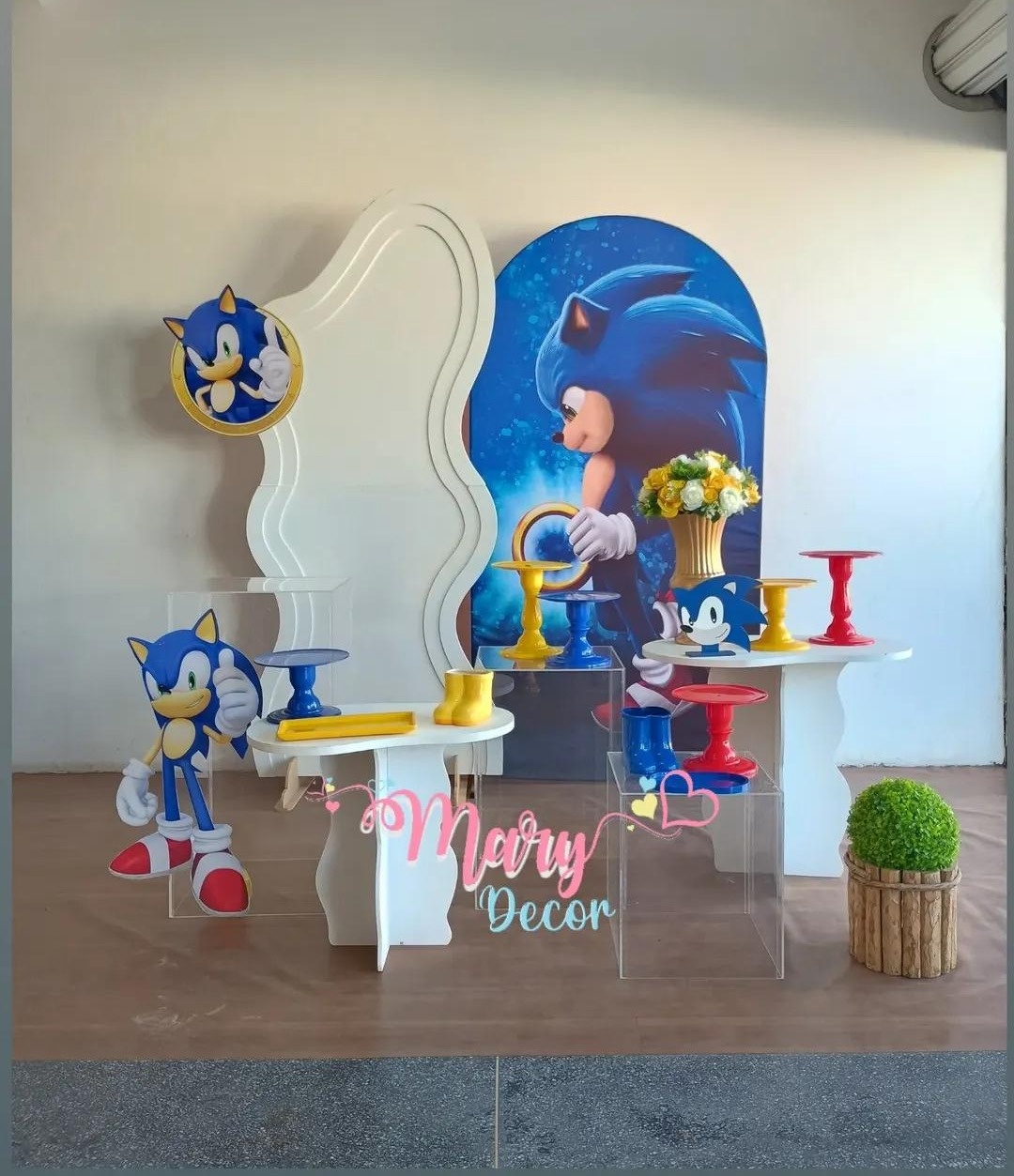 Composição Sonic - Mary Decor Festas & Locações