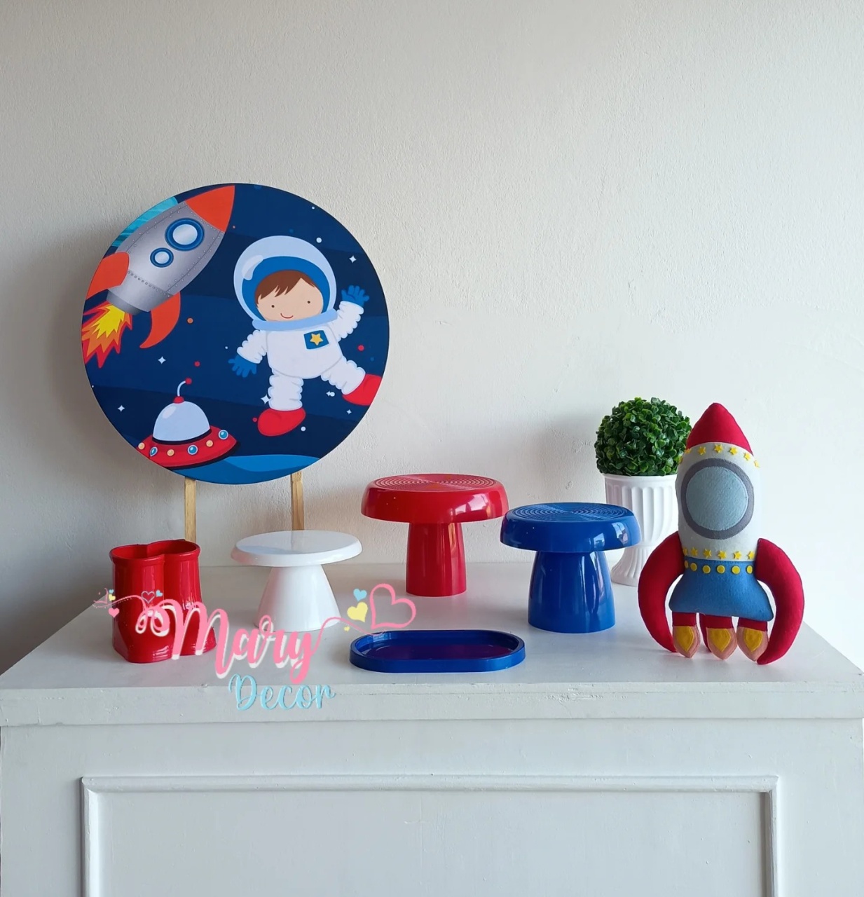 Mini Kit  Astronauta  - Mary Decor Festas & Locações