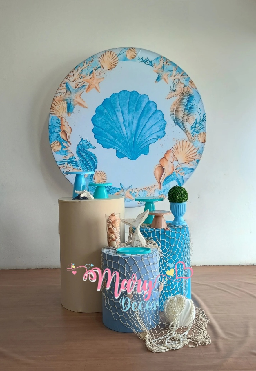 Fundo Do Mar Kit Básico  + Adicionais  - Mary Decor Festas & Locações
