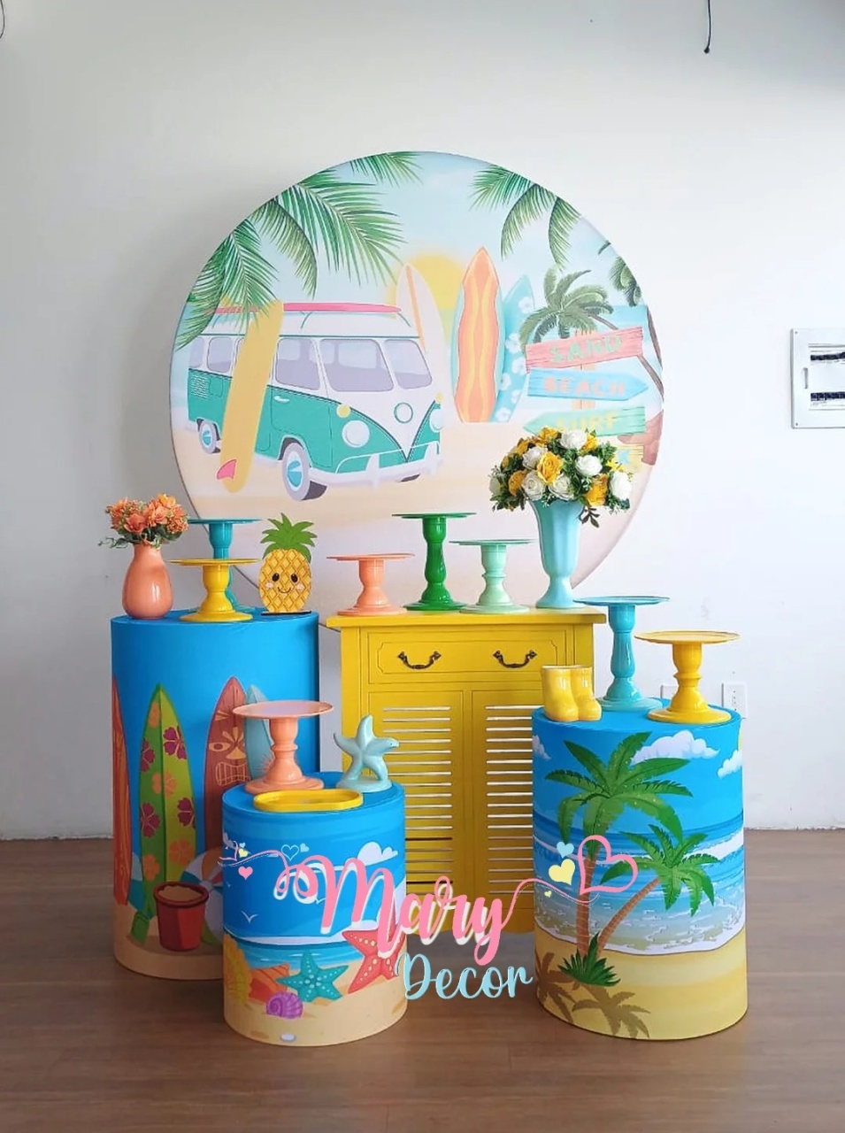 Praia Kit Festa Em Casa  - Mary Decor Festas & Locações