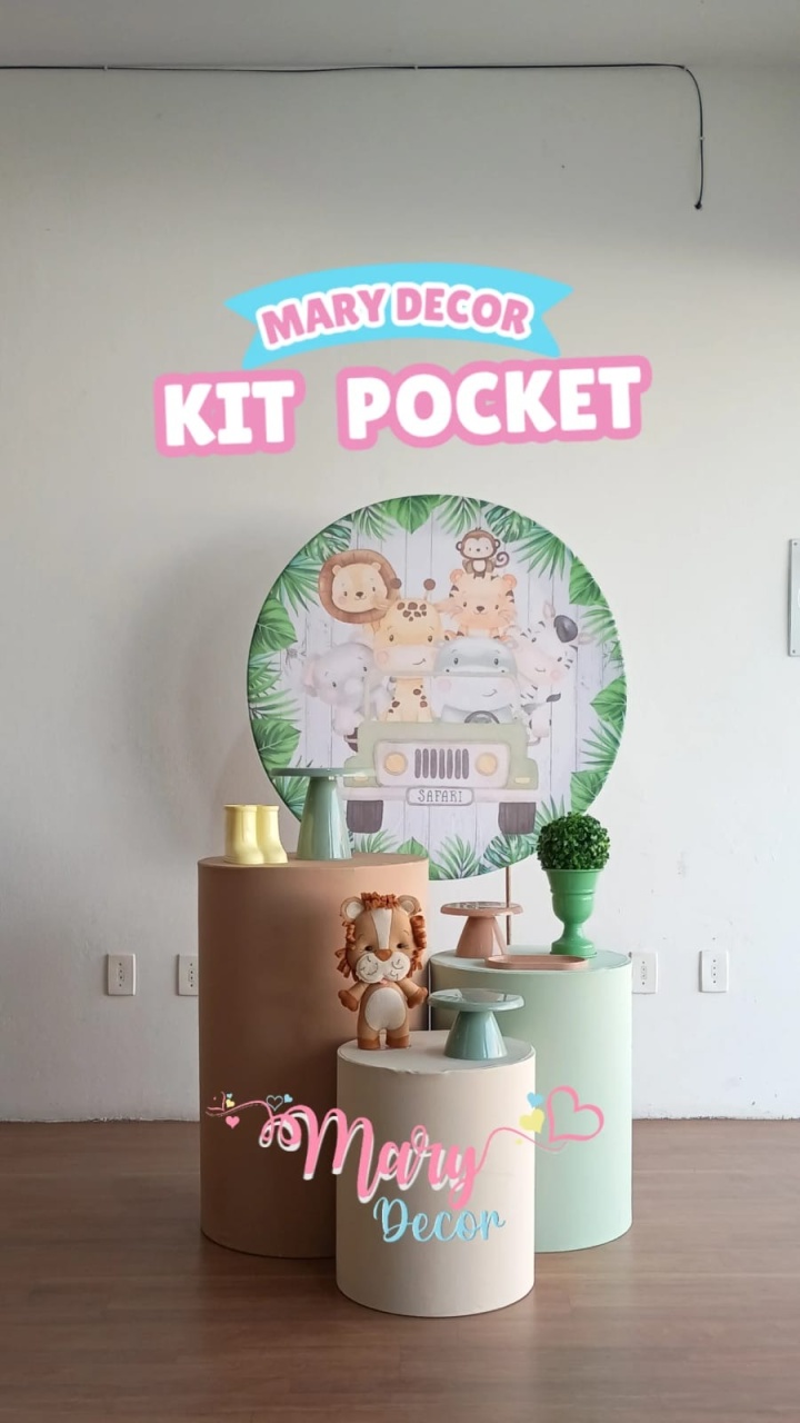 Kit Pocket Safari  - Mary Decor Festas & Locações