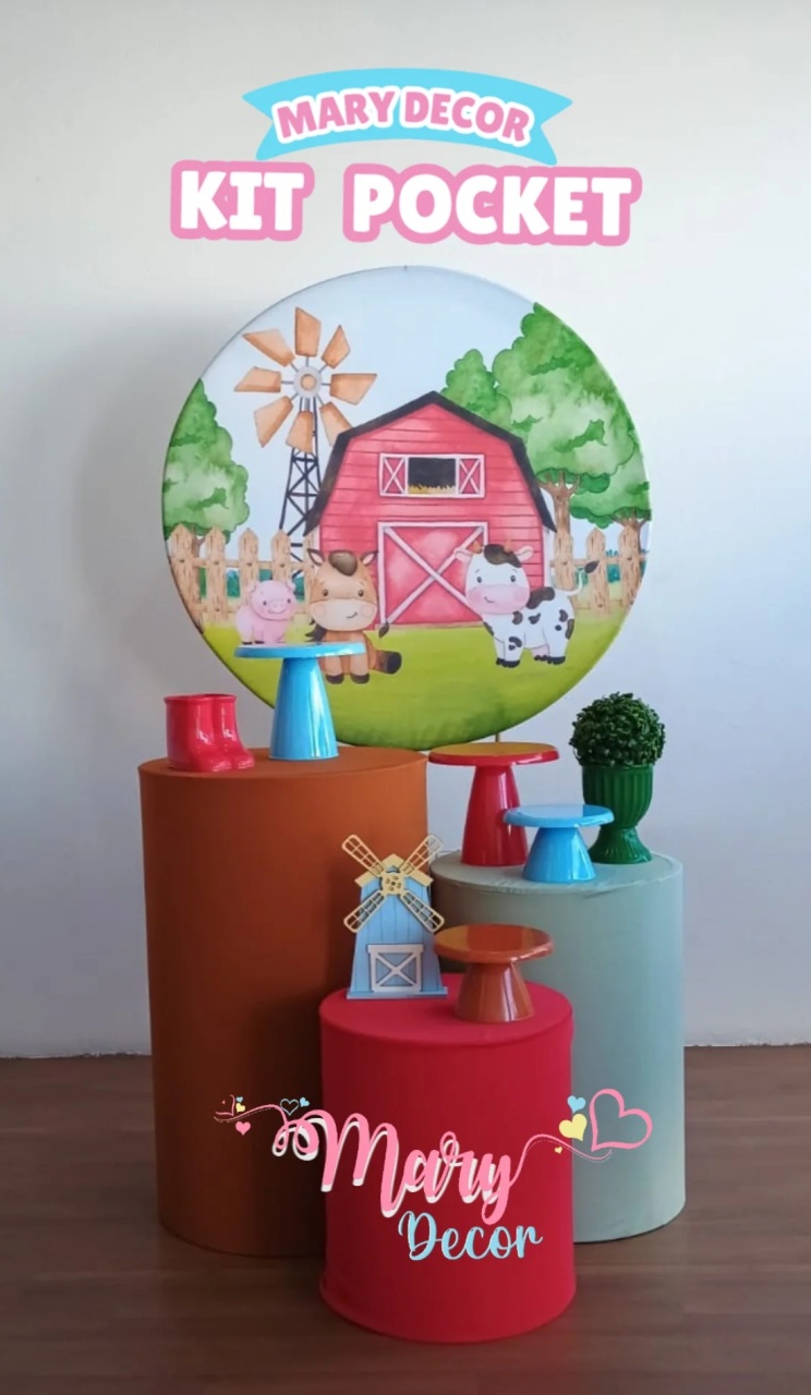 Kit Pocket Tema Fazendinha - Mary Decor Festas & Locações