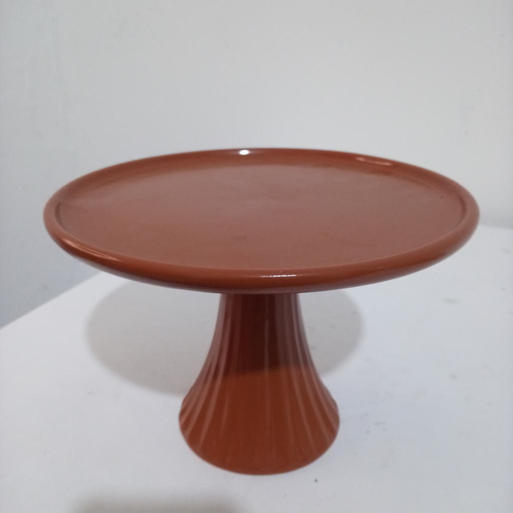 Bandeja Ceramica Terra Cota C/ Brilho M - Mary Decor Festas & Locações