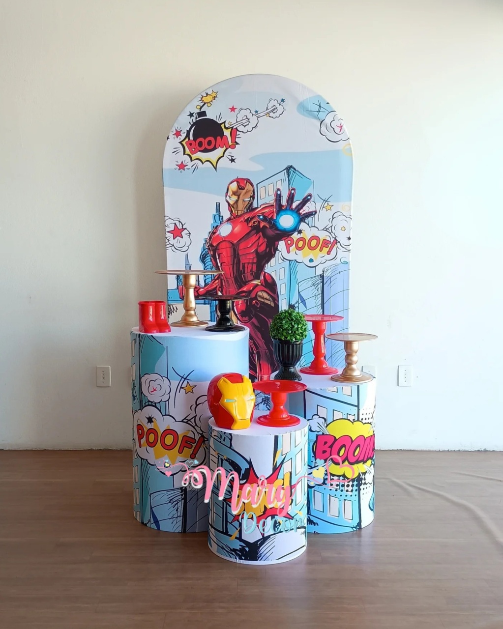 Homem de Ferro Kit Só Um Bolinho  - Mary Decor Festas & Locações