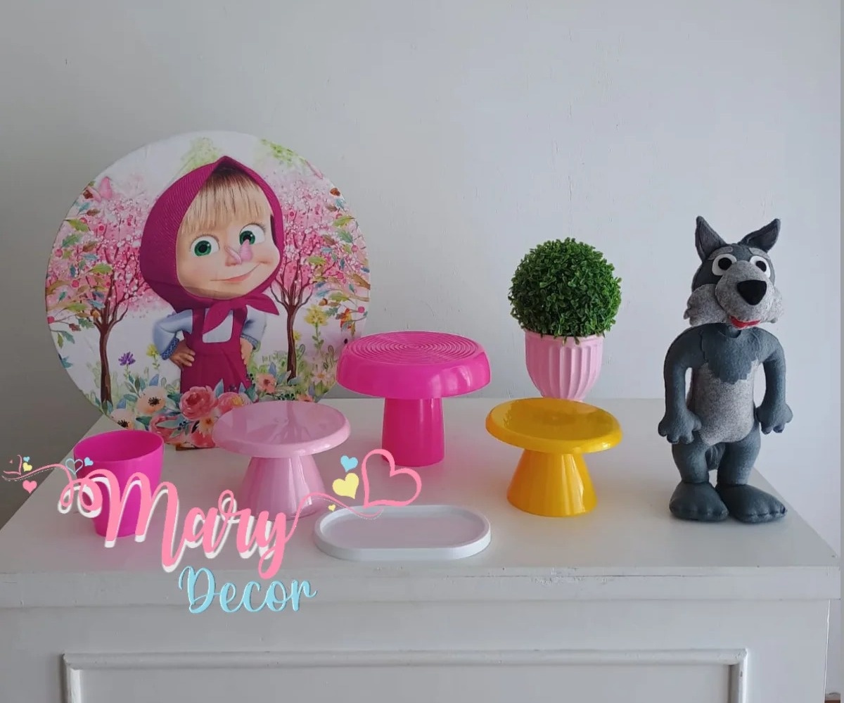 Mini Kit Marsha E Urso  - Mary Decor Festas & Locações