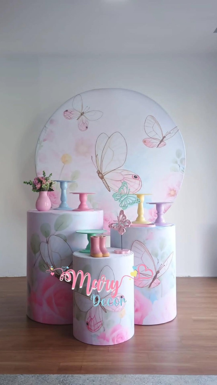 Jardim Borboletas Kit Só Um Bolinho  - Mary Decor Festas & Locações