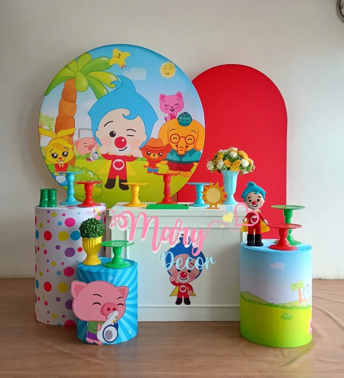 Palhaço Plim Plim  Kit Comemore  - Mary Decor Festas & Locações