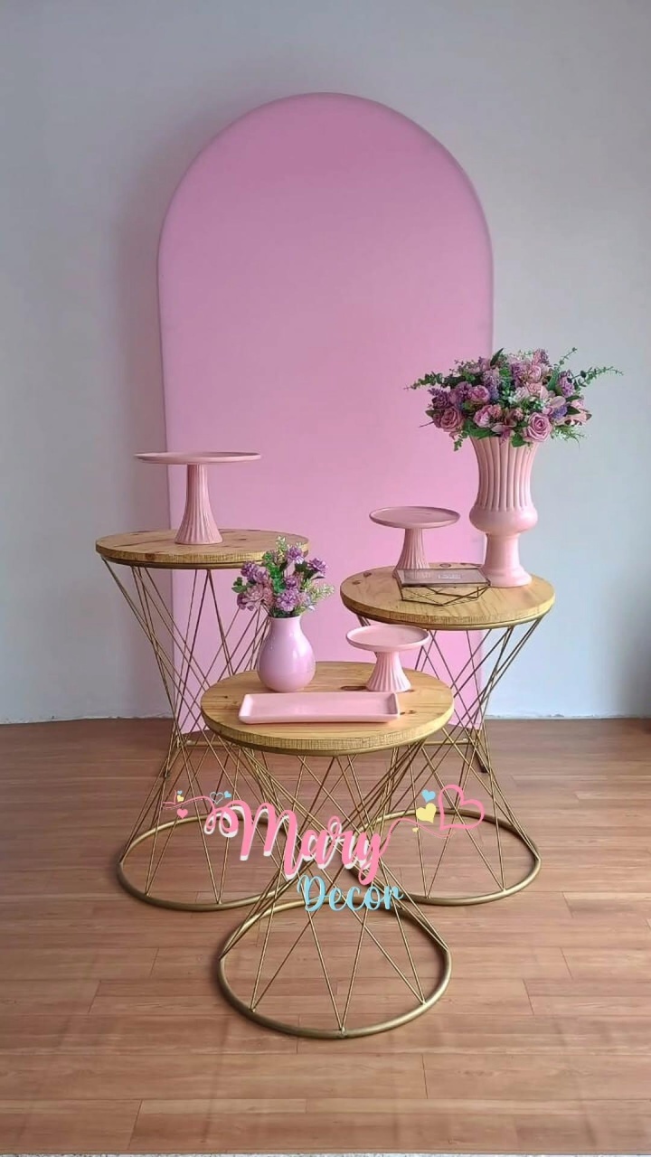 Rosa  Kit Celebre  - Mary Decor Festas & Locações