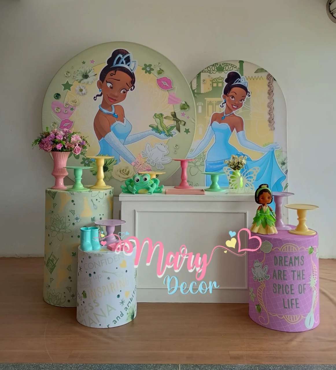 Princesa Tiana Kit Comemore  - Mary Decor Festas & Locações