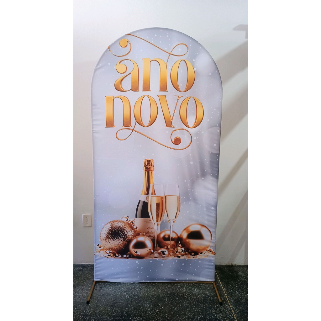 Capa Veste Fácil Painel Romano Ano Novo - Mary Decor Festas & Locações