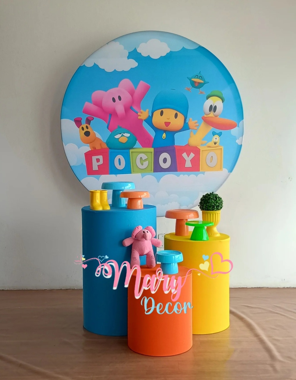 Pocoyo  Kit Basico   - Mary Decor Festas & Locações