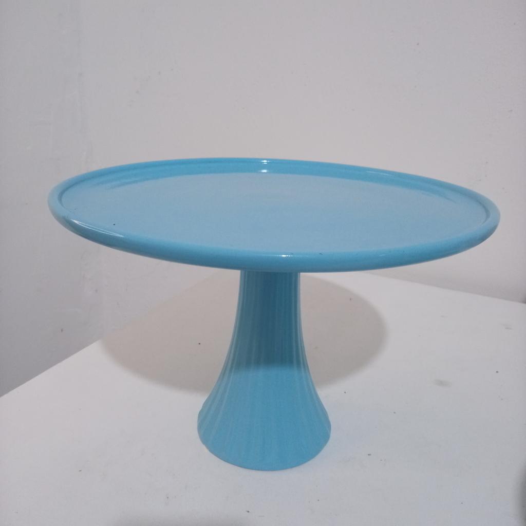 Bandeja Ceramica Azul Baby G - Mary Decor Festas & Locações