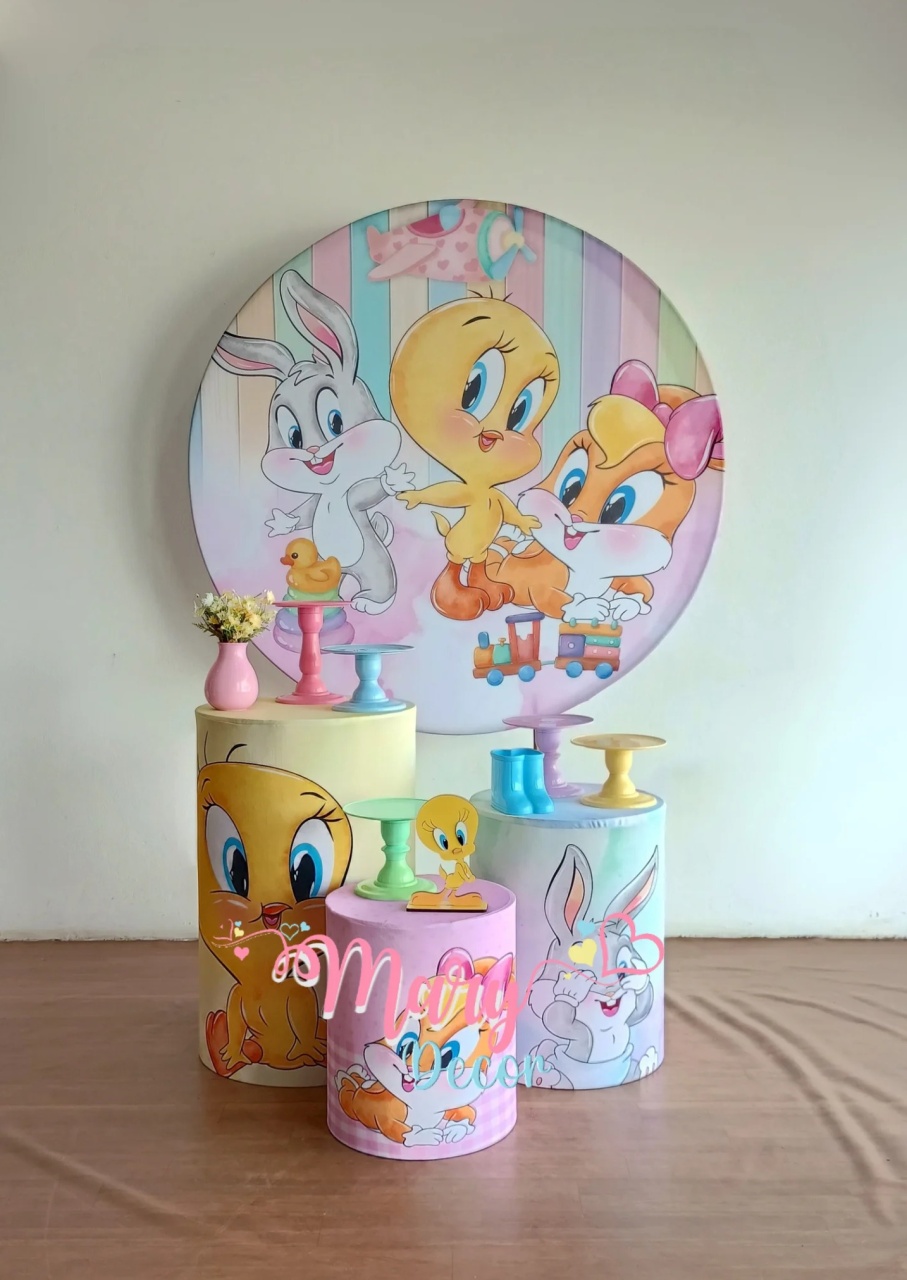 Lonney Tunes Rosa Kit Só Um Bolinho  - Mary Decor Festas & Locações