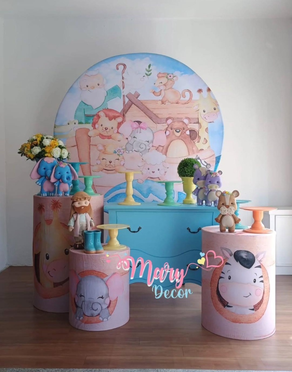  Arca de Noé Menino  Kit Festa Em Casa - Mary Decor Festas & Locações