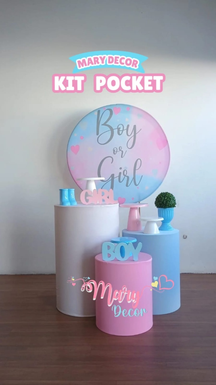 Kit Pocket Boy of Girl - Mary Decor Festas & Locações
