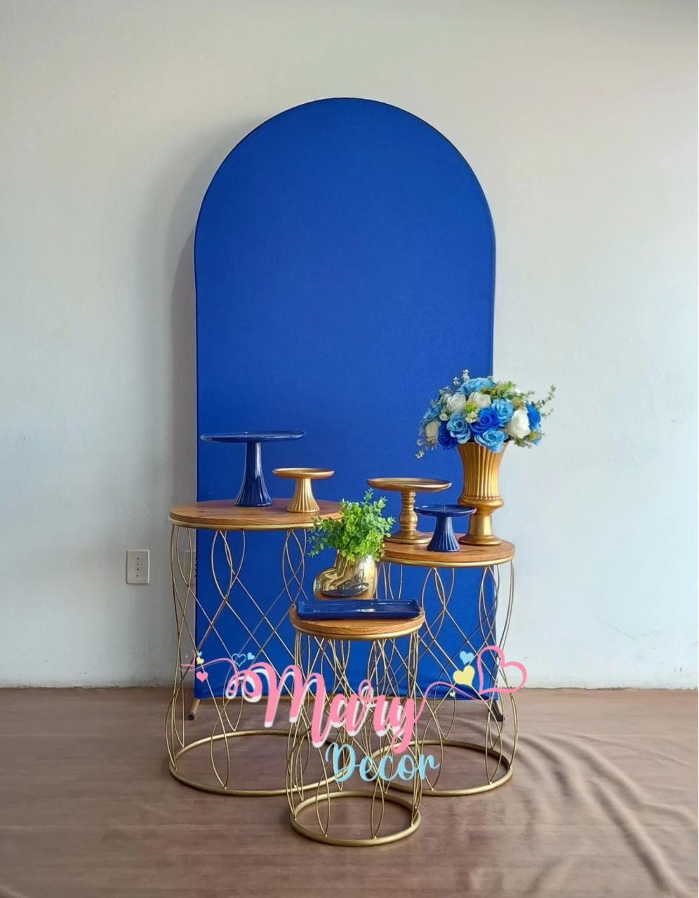 Azul Kit Celebre 01 - Mary Decor Festas & Locações