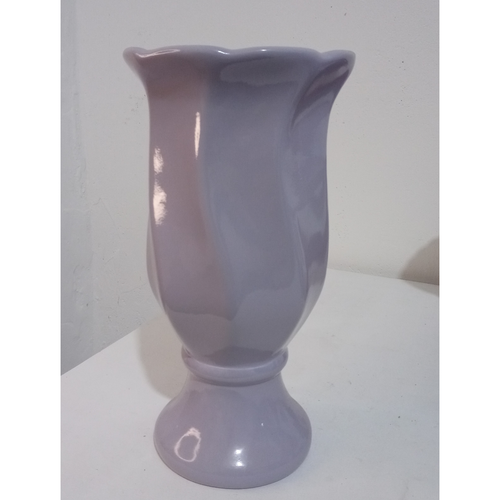 Vaso Torcido Ceramica Lavanda G - Mary Decor Festas & Locações