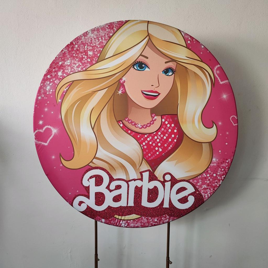Capa Painel Barbie    Medio 1X 1 - Mary Decor Festas & Locações