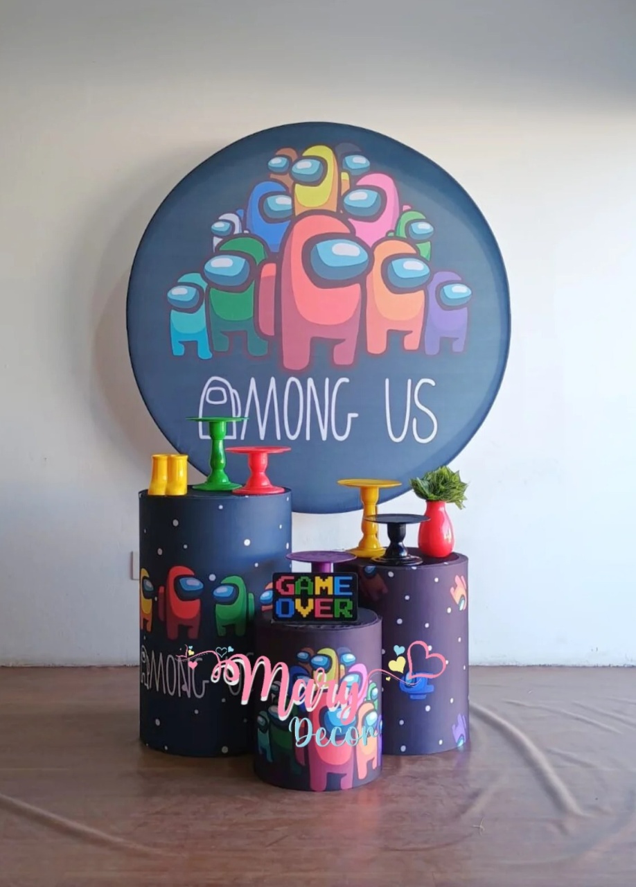 Among Us Kit Só Um Bolinho  - Mary Decor Festas & Locações