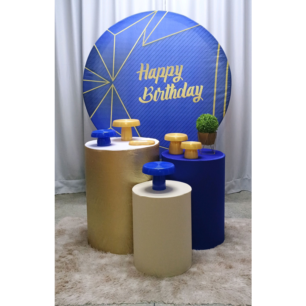 Kit Happy Birthay P&M (Básico) - Mary Decor Festas & Locações