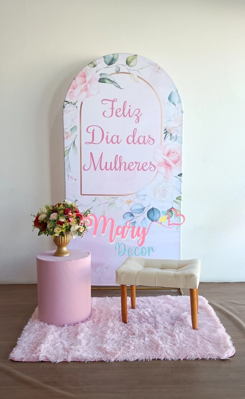  Dia da Mulher Kit Instagramavel  Kit Cantinho  - Mary Decor Festas & Locações