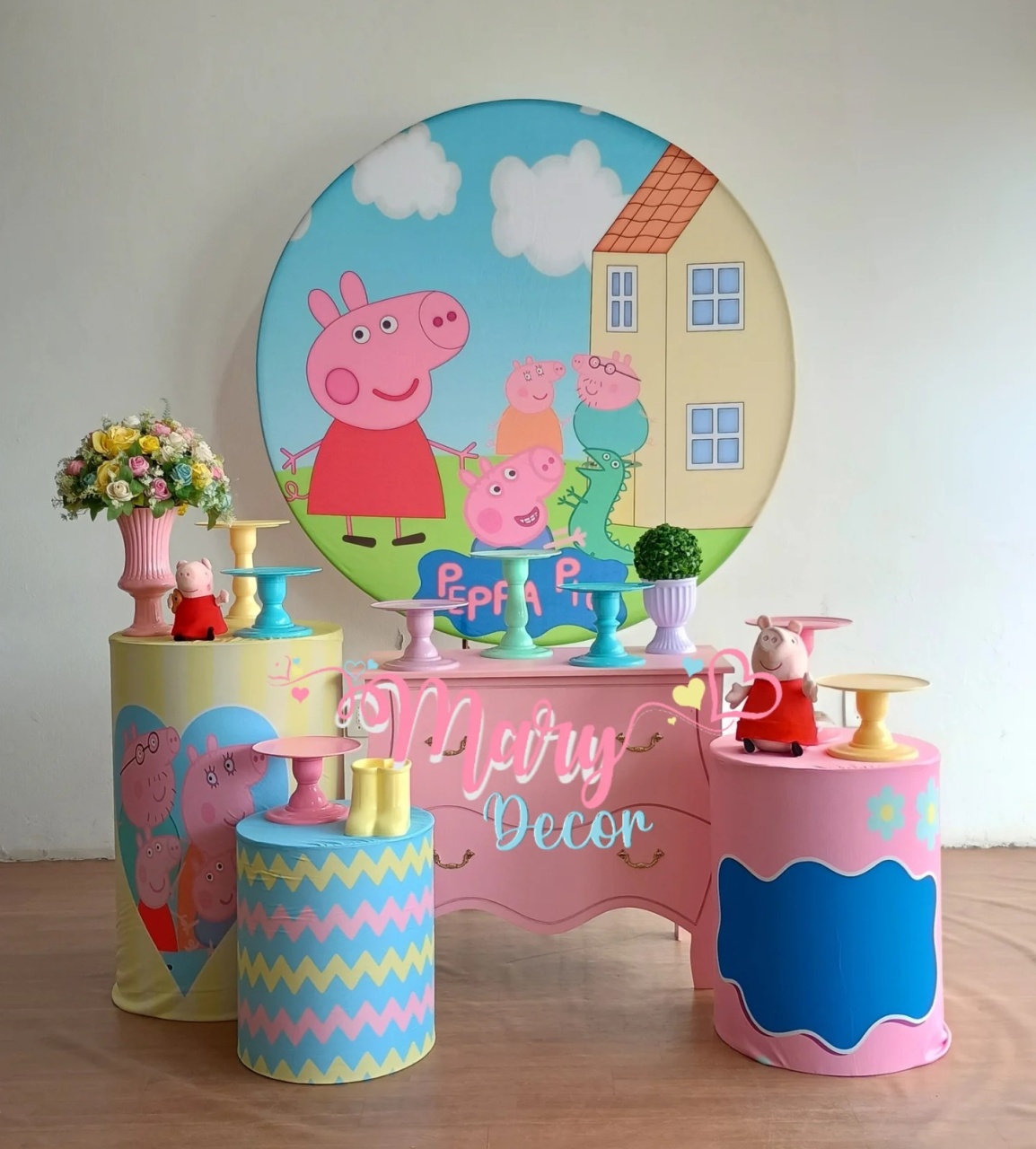 Pepa  Pig Kit Festa Em Casa  - Mary Decor Festas & Locações