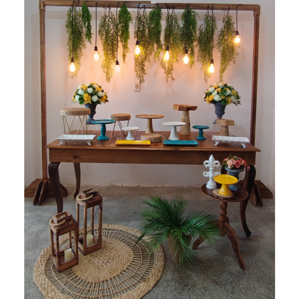 Composicao Amarela E Tiffany - Mary Decor Festas & Locações
