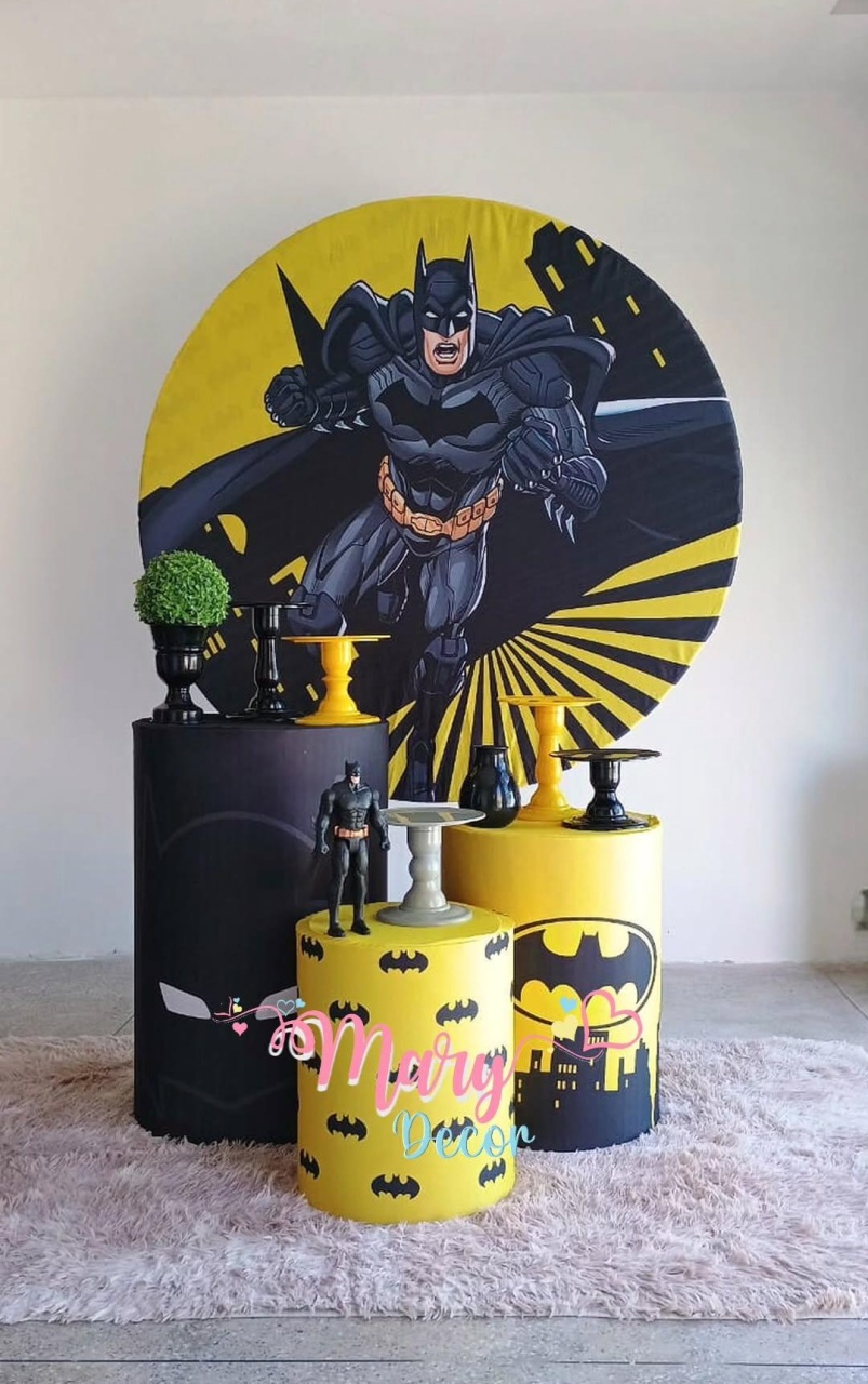 Batman  Kit Só Um Bolinho  - Mary Decor Festas & Locações
