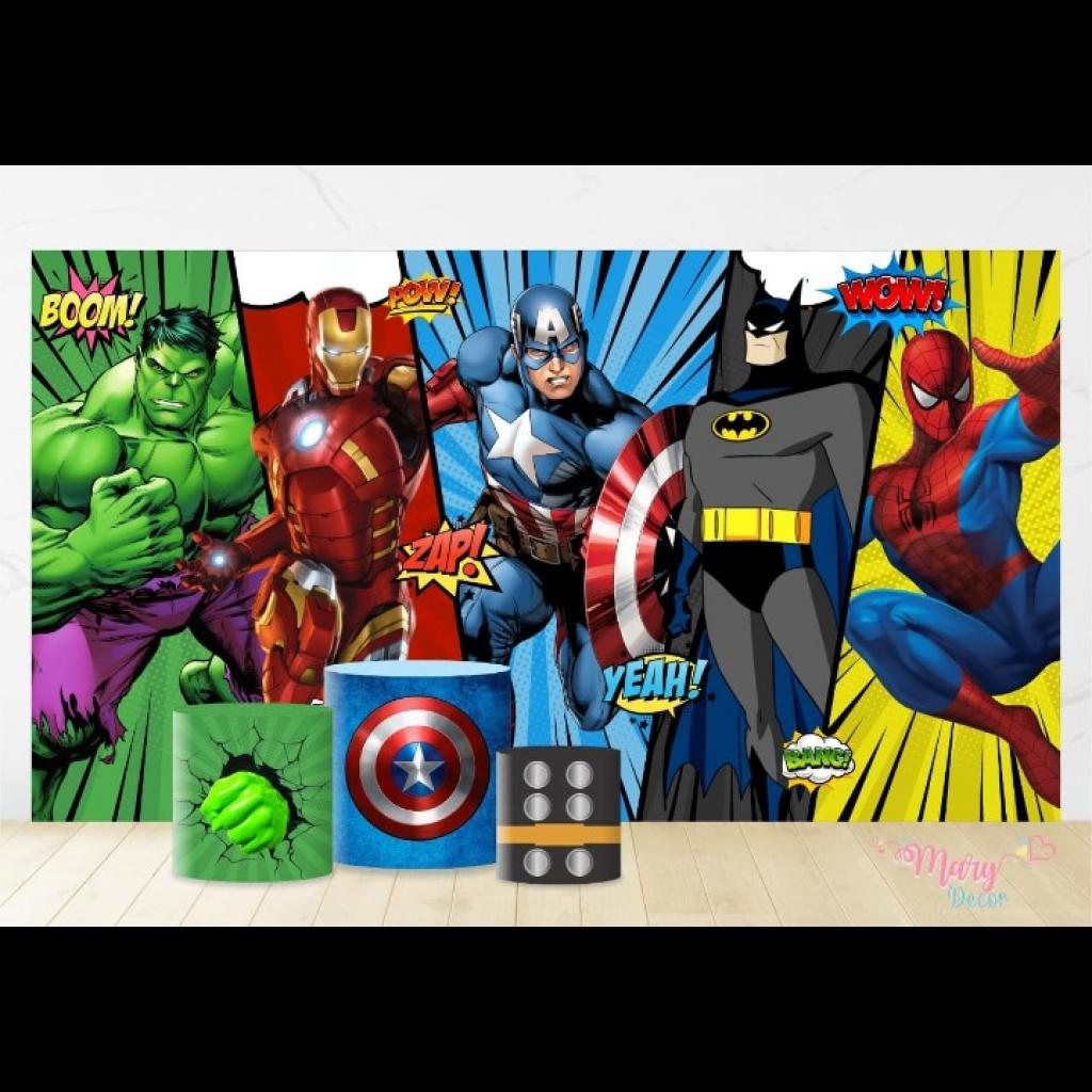 Painel Super Heriosgrande - Mary Decor Festas & Locações