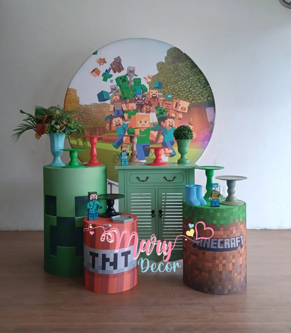 Mine Craft Kit Festa Em Casa  - Mary Decor Festas & Locações