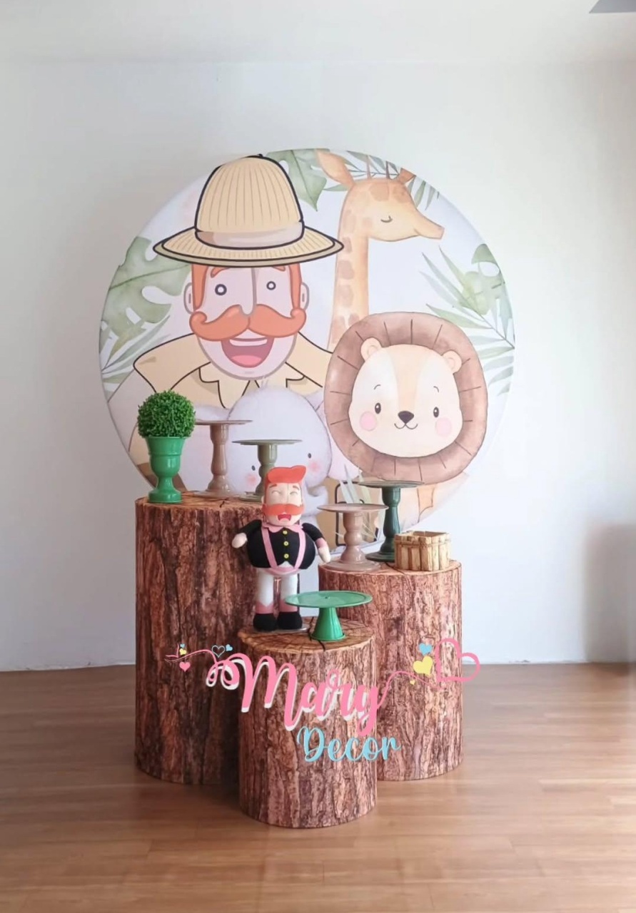 Bita Safari   Kit Só Um Bolinho  - Mary Decor Festas & Locações