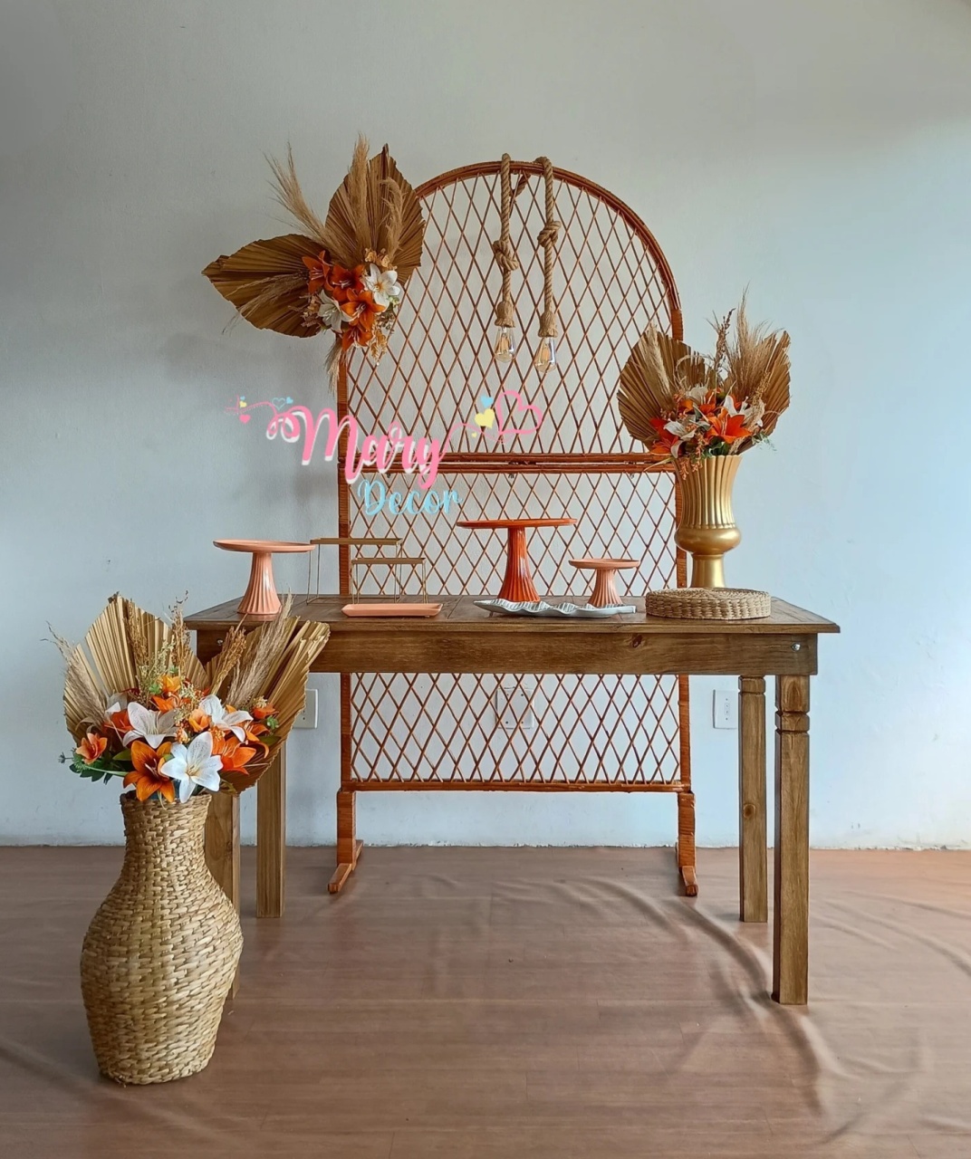 Composição Laranja Tropical  - Mary Decor Festas & Locações
