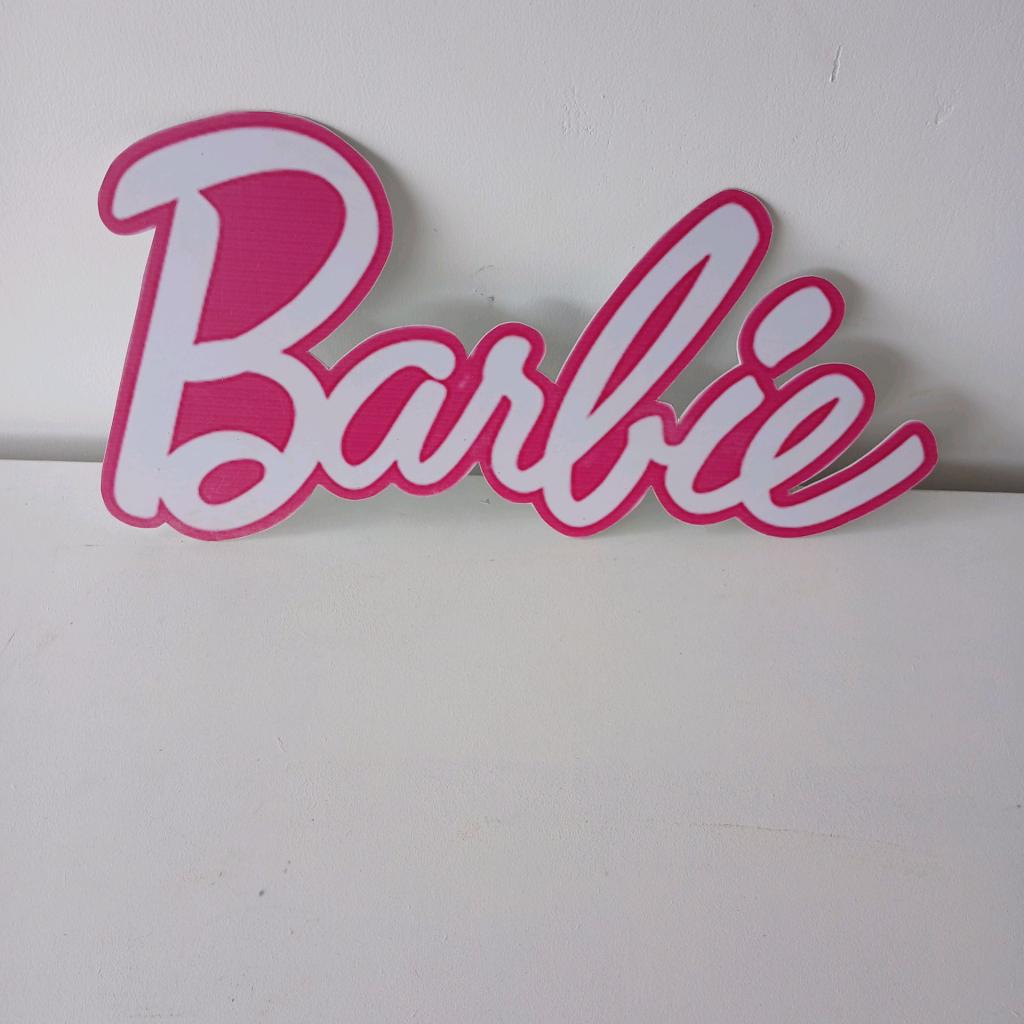 Display Nome Barbie - Mary Decor Festas & Locações