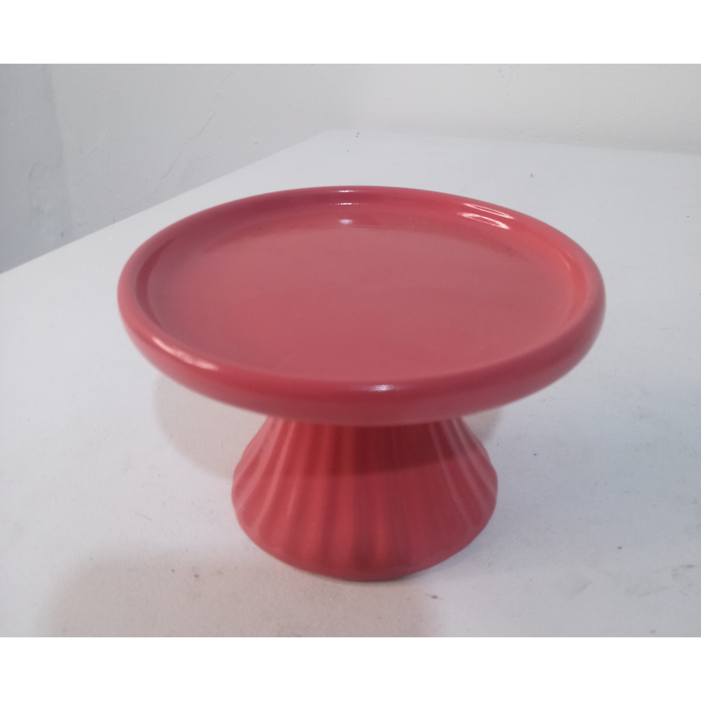 Bandeja Ceramica Coral    Pp - Mary Decor Festas & Locações
