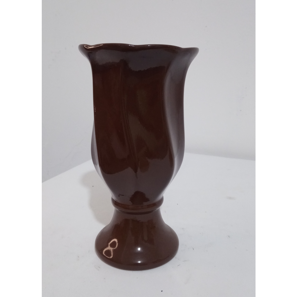 Vaso M Marrom - Mary Decor Festas & Locações