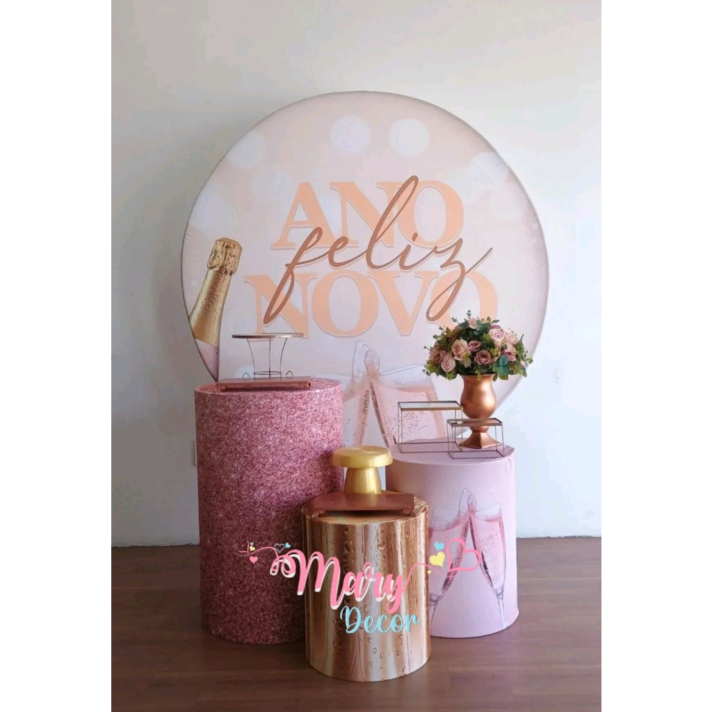 Kit Ano Novo Reveillon Só Um Bolinho Adulto - Mary Decor Festas & Locações