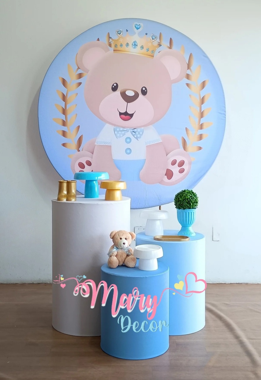 Kit Urso Príncipe P&M (Básico) - Mary Decor Festas & Locações
