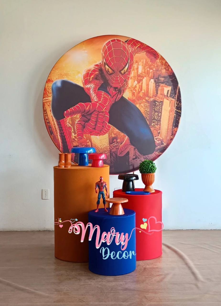 Kit Homem Aranha 2  P&M (Basico) - Mary Decor Festas & Locações