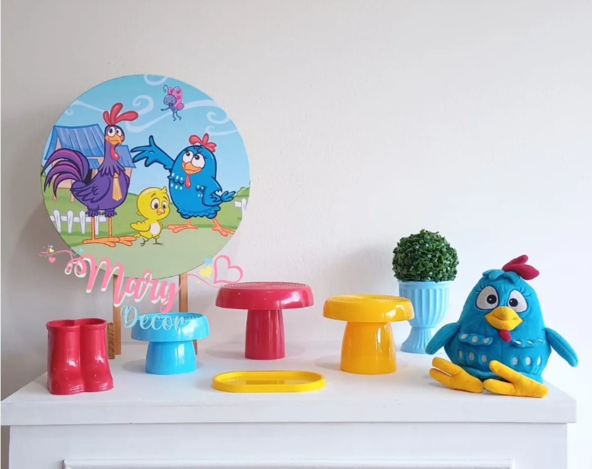 Galinha Pintadinha   Kit Festa Na Mesa   - Mary Decor Festas & Locações