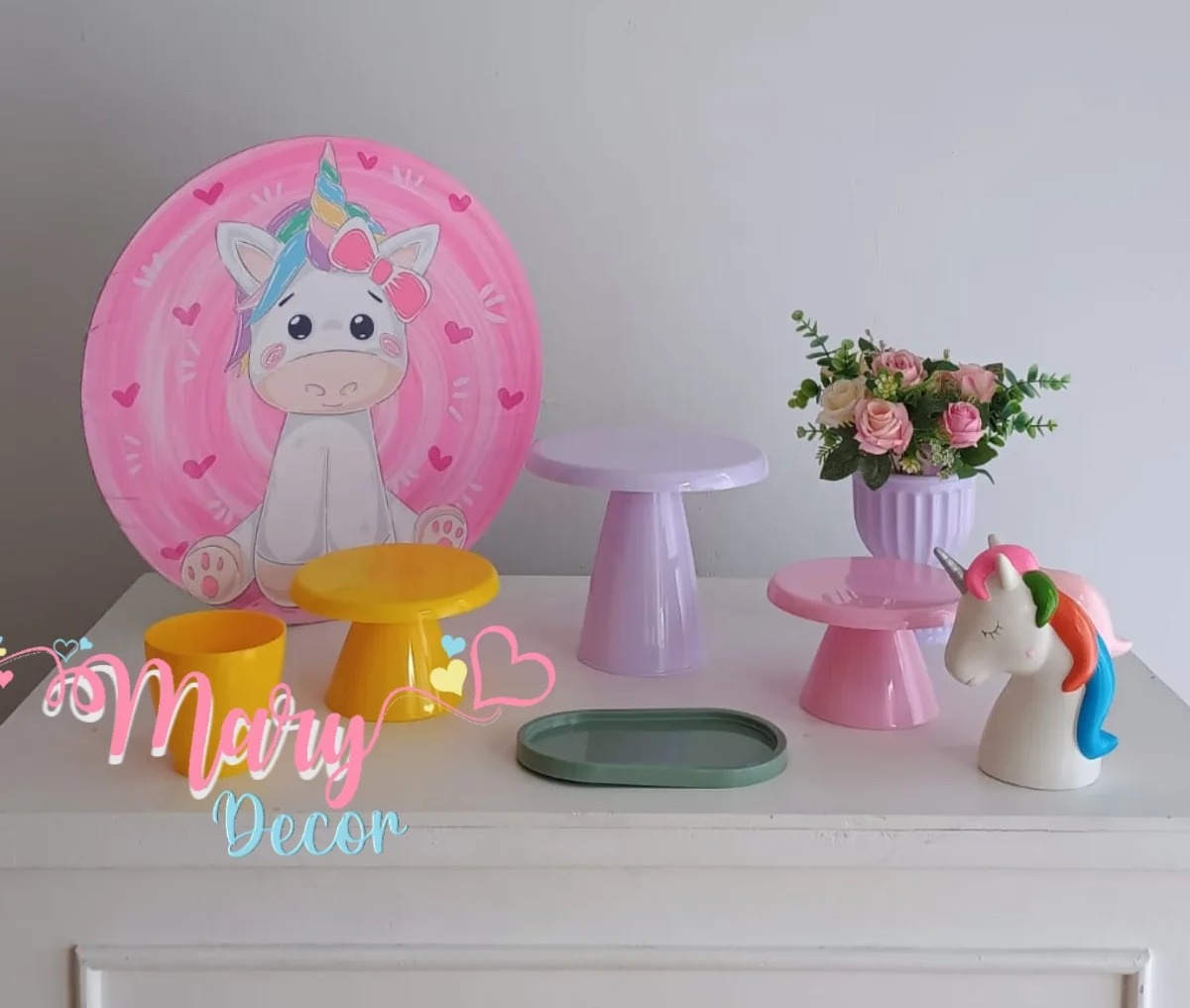 Mini Kit Unicornio  - Mary Decor Festas & Locações