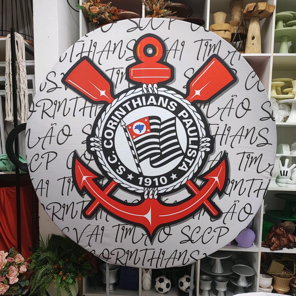 Capa Veste Facil  Painel Corinthians - Mary Decor Festas & Locações